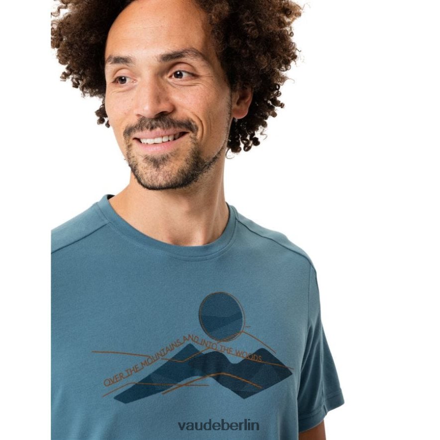 VAUDE Glenn-T-Shirt blaugrau/dunkles Meer Kleidung HLT4481870