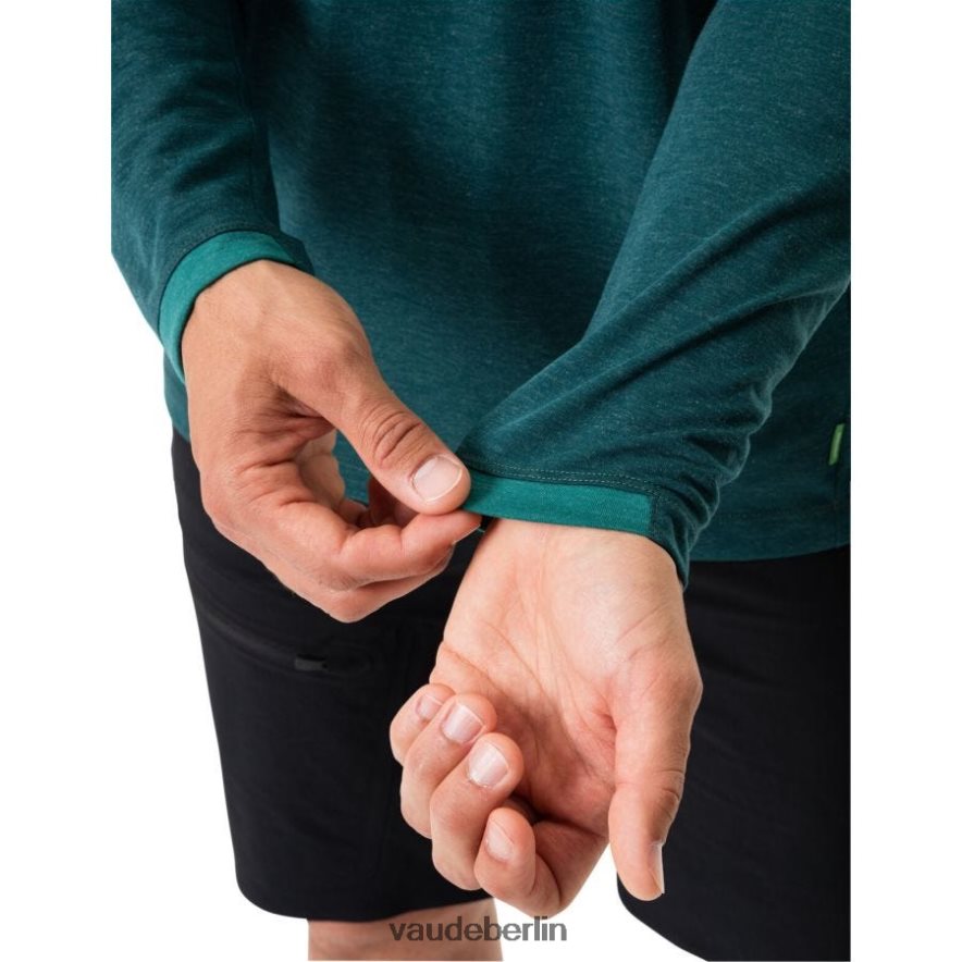 VAUDE Sveit II Langarm-T-Shirt Schwarz Grün Kleidung HLT4481952