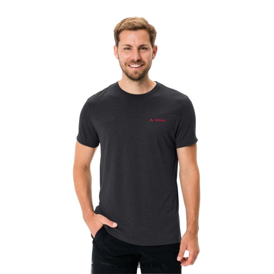 VAUDE Weiches T-Shirt Schwarz Rot Kleidung HLT4481783