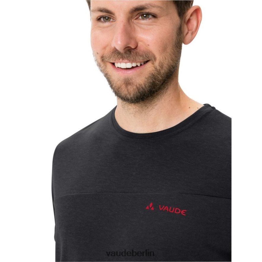 VAUDE Weiches T-Shirt Schwarz Rot Kleidung HLT4481783