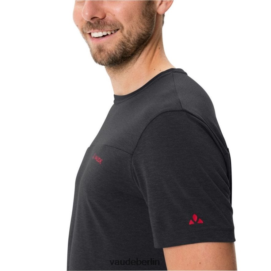 VAUDE Weiches T-Shirt Schwarz Rot Kleidung HLT4481783