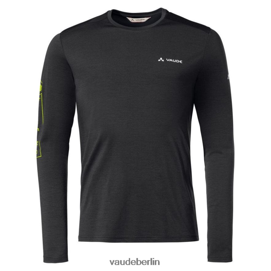 VAUDE monviso Merino-Langarm-T-Shirt Schwarz Kleidung HLT4481967
