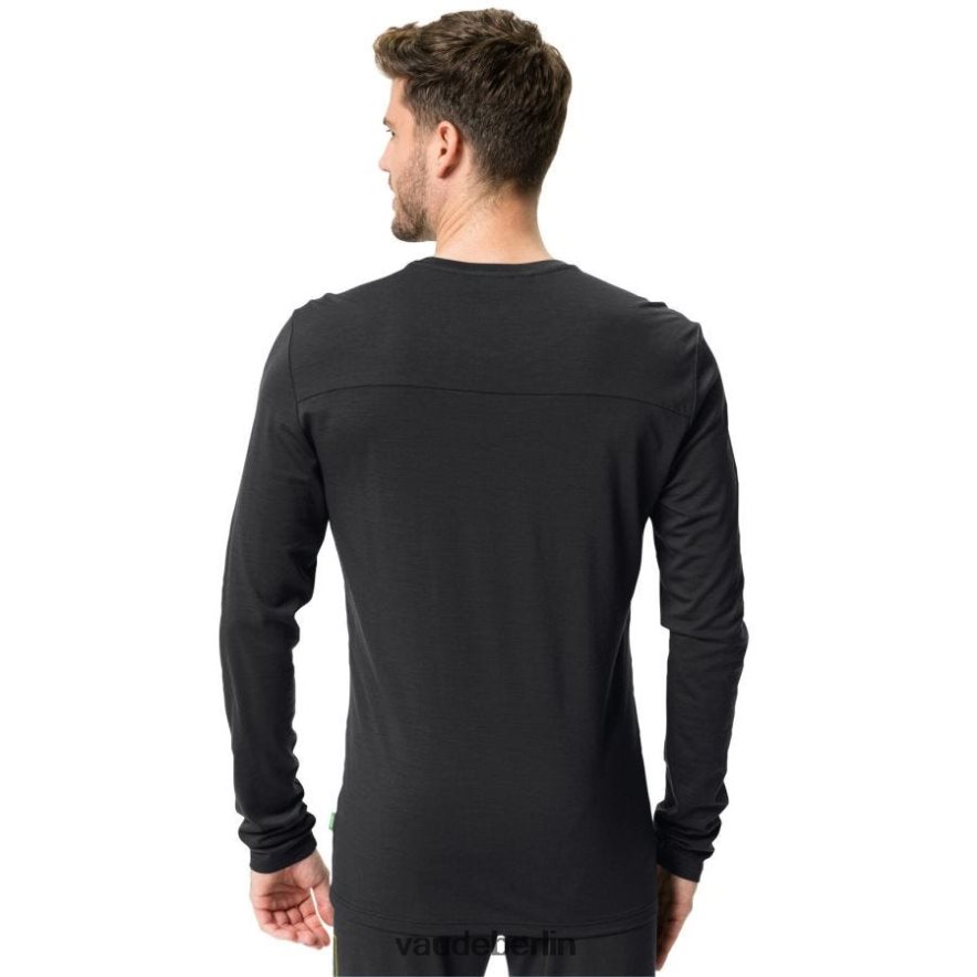 VAUDE monviso Merino-Langarm-T-Shirt Schwarz Kleidung HLT4481967