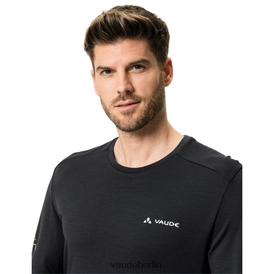VAUDE monviso Merino-Langarm-T-Shirt Schwarz Kleidung HLT4481967