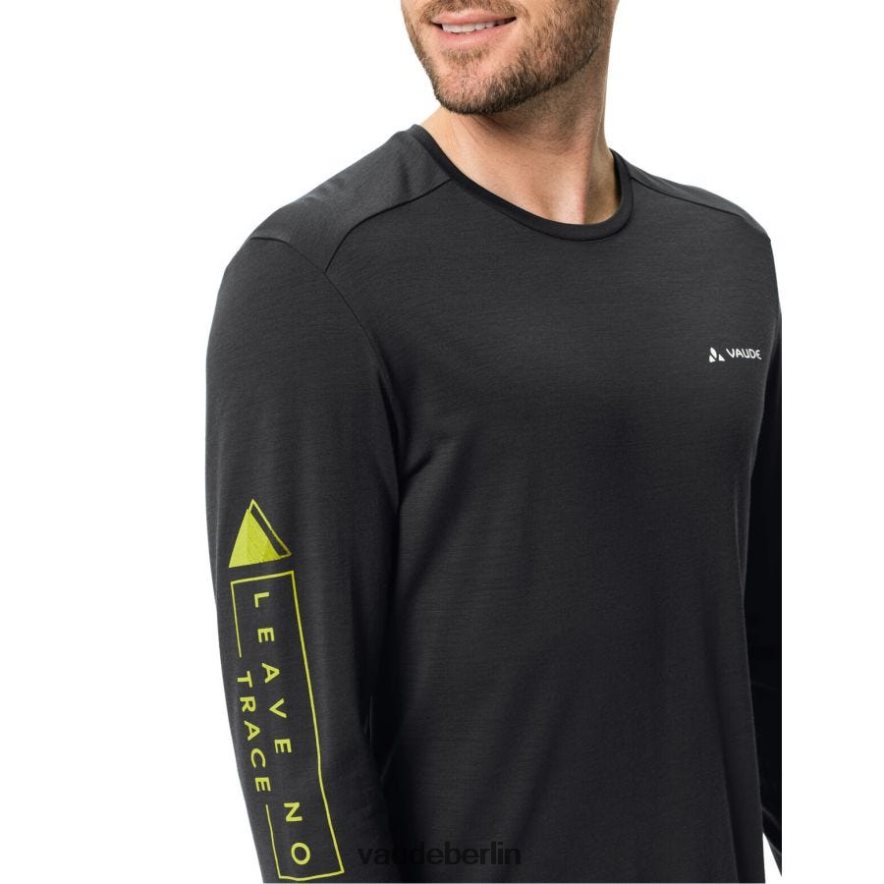 VAUDE monviso Merino-Langarm-T-Shirt Schwarz Kleidung HLT4481967