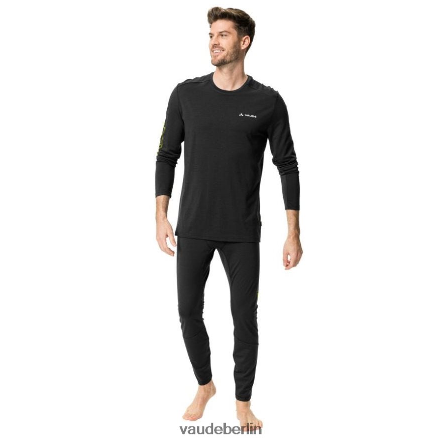 VAUDE monviso Merino-Langarm-T-Shirt Schwarz Kleidung HLT4481967