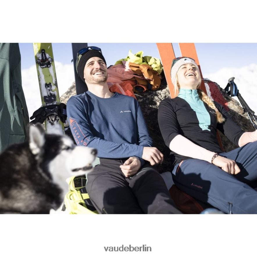 VAUDE monviso Merino-Langarm-T-Shirt Schwarz Kleidung HLT4481967