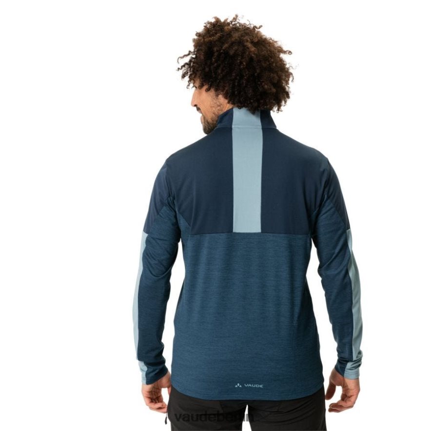 VAUDE Ganzjähriges Moab-Trikot-Radtrikot mit langen Ärmeln dunkles Meer Kleidung HLT4481995