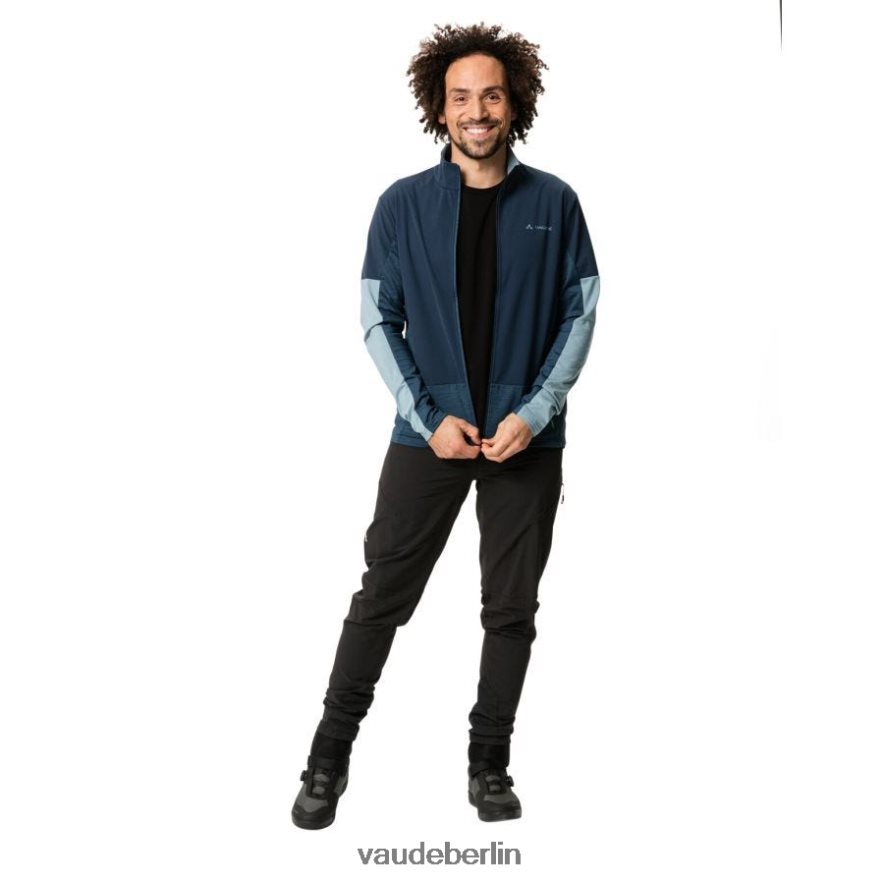 VAUDE Ganzjähriges Moab-Trikot-Radtrikot mit langen Ärmeln dunkles Meer Kleidung HLT4481995