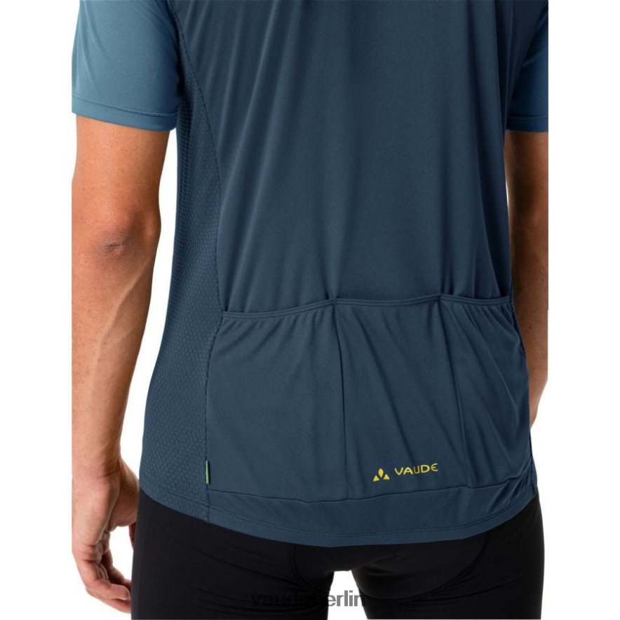 VAUDE Matera Radtrikot mit halbem Reißverschluss Blau grau Kleidung HLT4481836