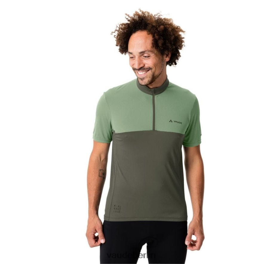VAUDE Matera Radtrikot mit halbem Reißverschluss Weidengrün Kleidung HLT4481837