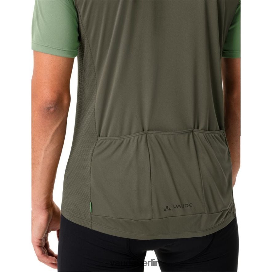 VAUDE Matera Radtrikot mit halbem Reißverschluss Weidengrün Kleidung HLT4481837