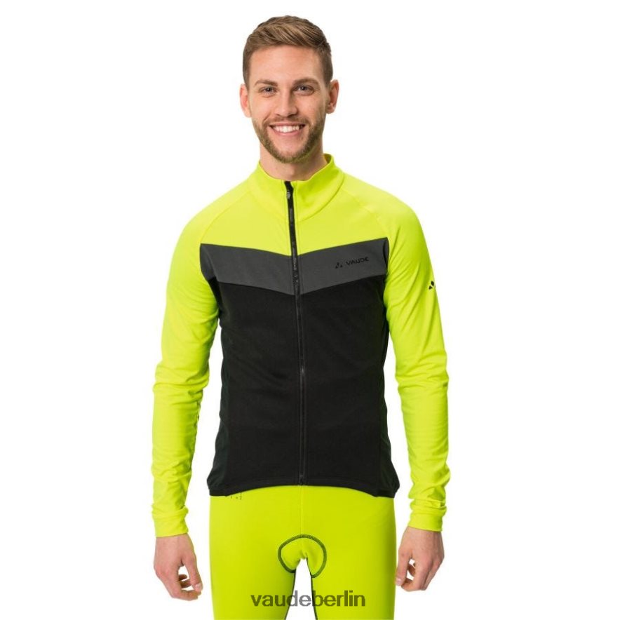 VAUDE Posta Langarm-Trikot-Radtrikot Neon Gelb Kleidung HLT4481922