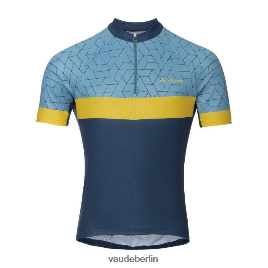 VAUDE Posta-Rennradtrikot mit halbem Reißverschluss Blau grau Kleidung HLT4481770