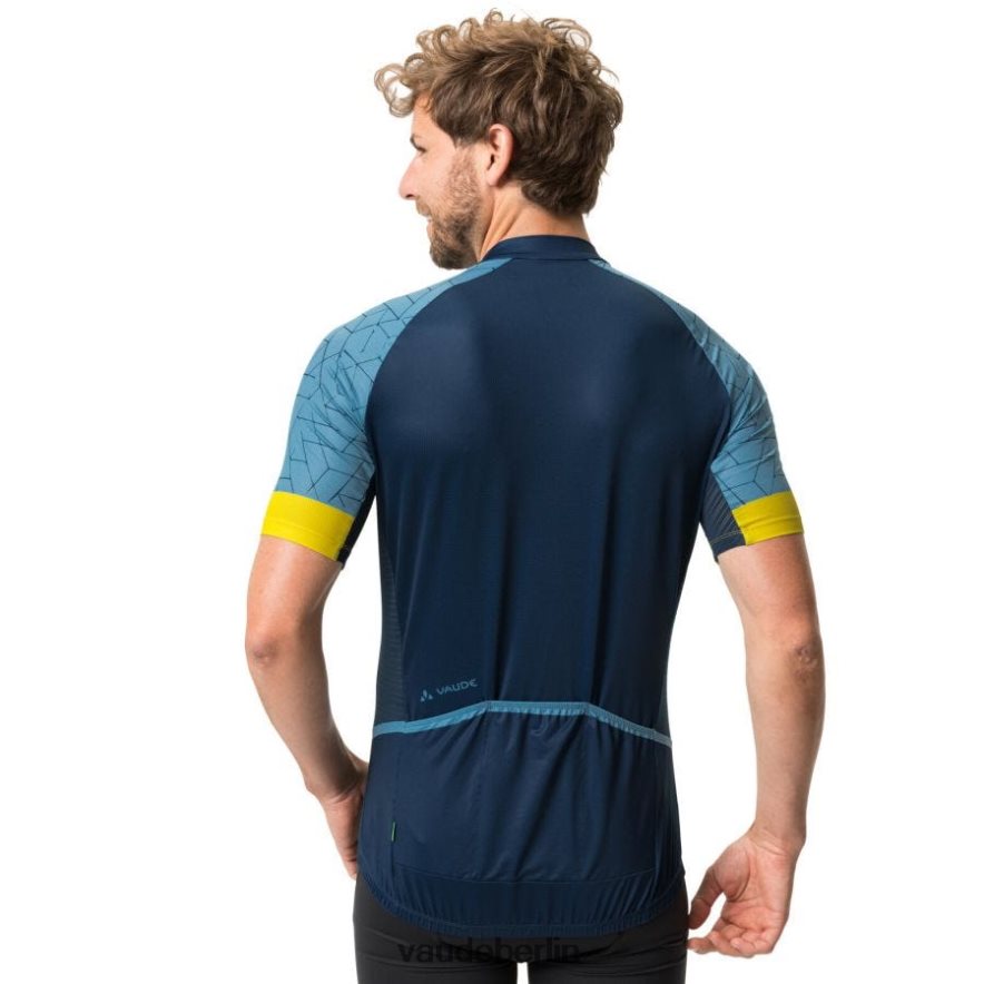 VAUDE Posta-Rennradtrikot mit halbem Reißverschluss Blau grau Kleidung HLT4481770