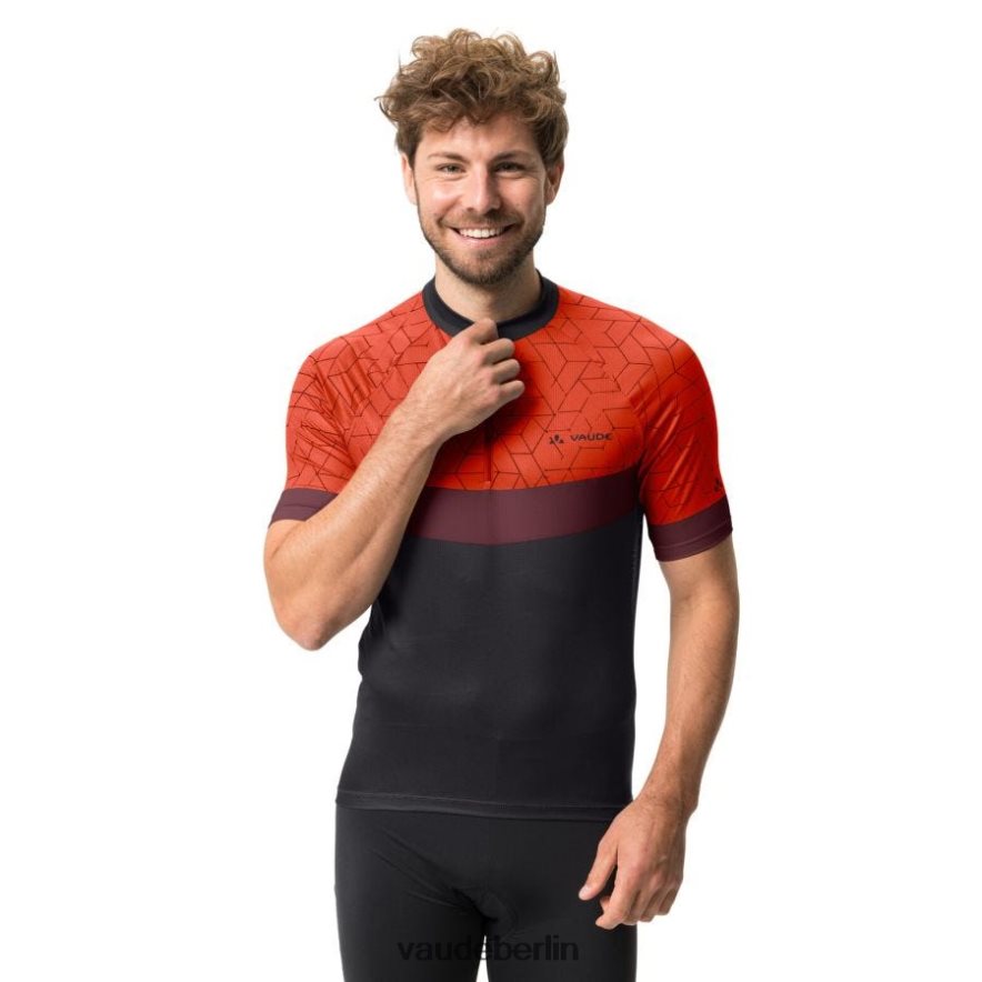 VAUDE Posta-Rennradtrikot mit halbem Reißverschluss leuchtend rot Kleidung HLT4481771