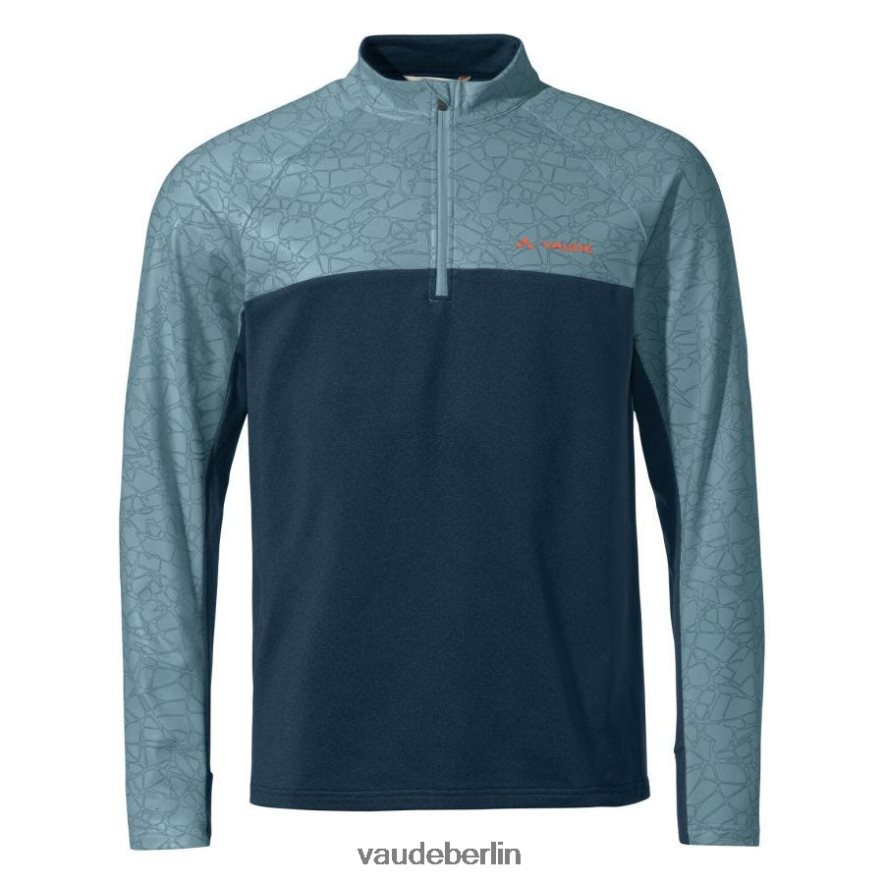 VAUDE Virt Langarm-Radtrikot trübes Blau Kleidung HLT4481978