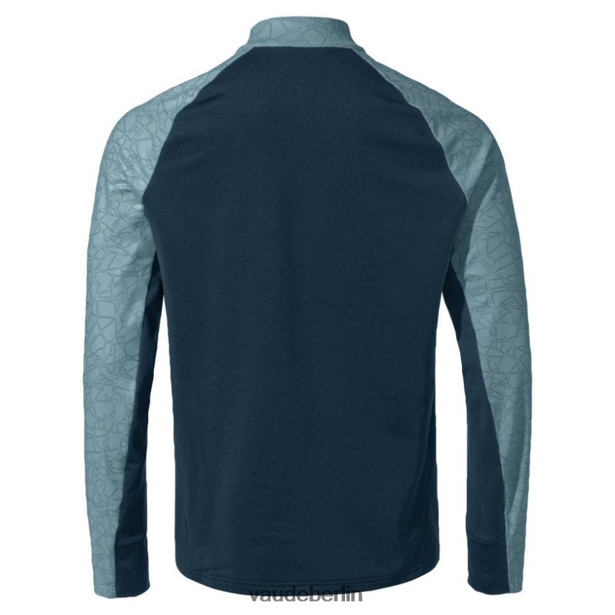 VAUDE Virt Langarm-Radtrikot trübes Blau Kleidung HLT4481978
