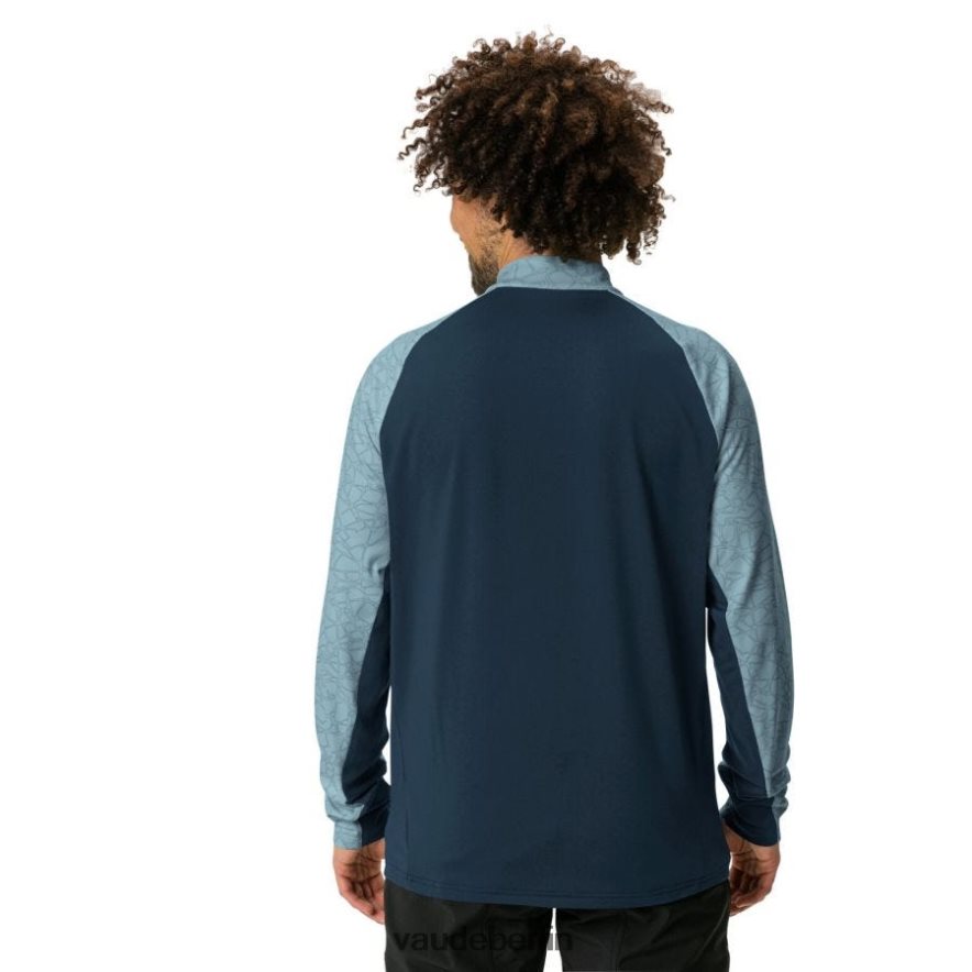VAUDE Virt Langarm-Radtrikot trübes Blau Kleidung HLT4481978