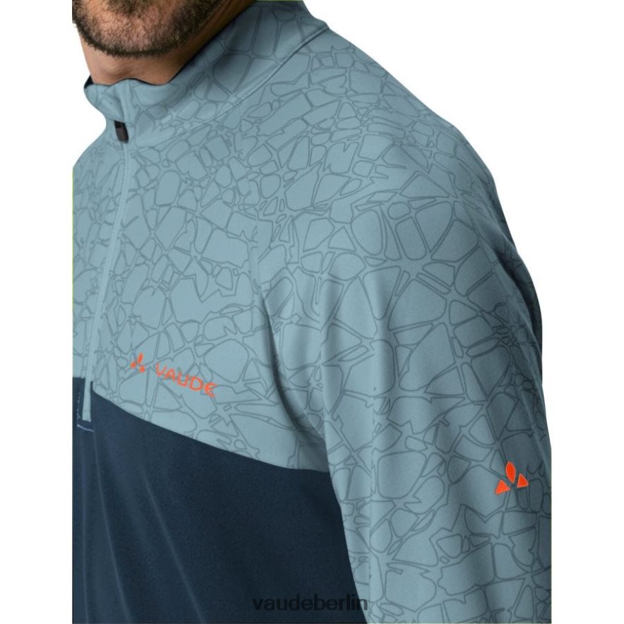 VAUDE Virt Langarm-Radtrikot trübes Blau Kleidung HLT4481978